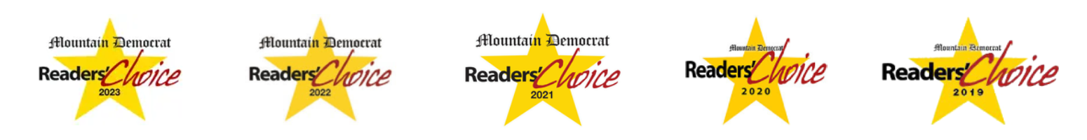 Mountain Democrat Readers Choice Stars 2019-2023